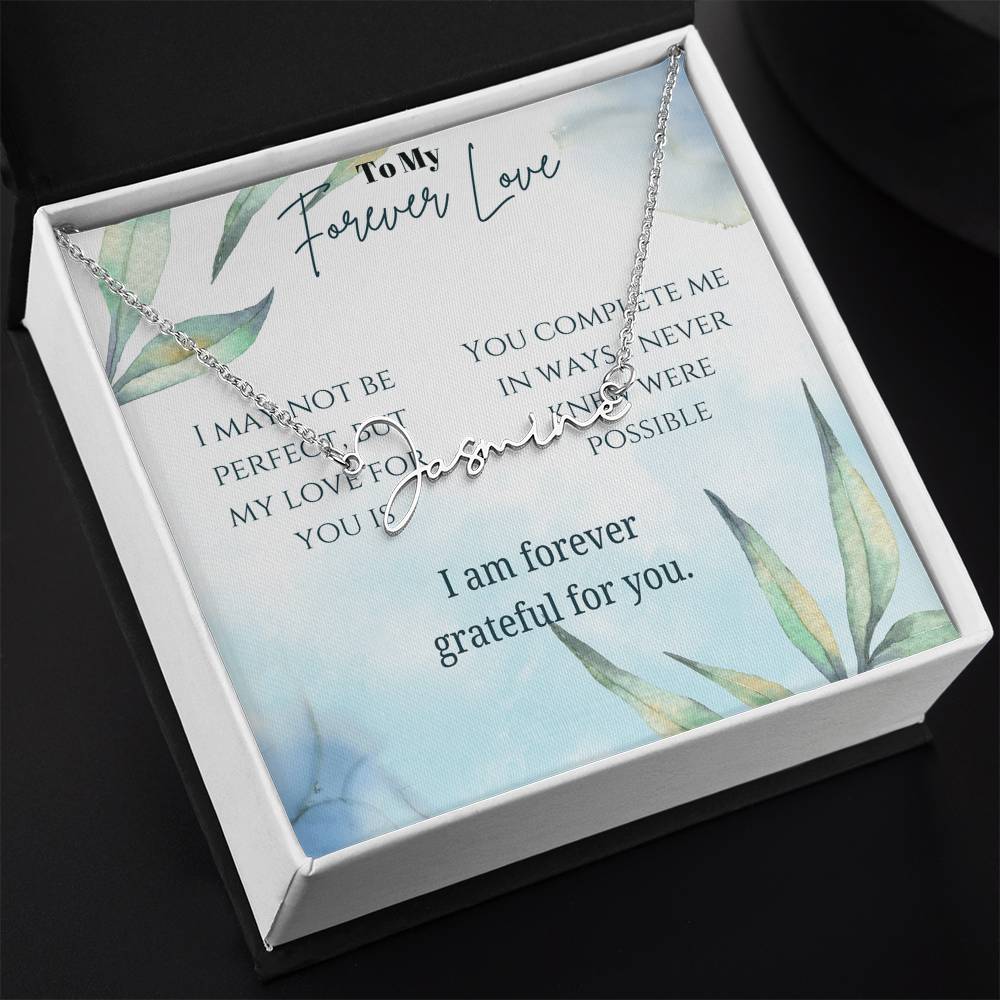 Signature Name Necklace (With MC)