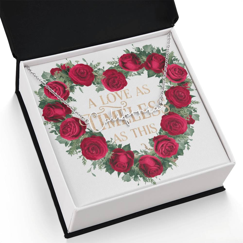 Signature Name Necklace (With MC)