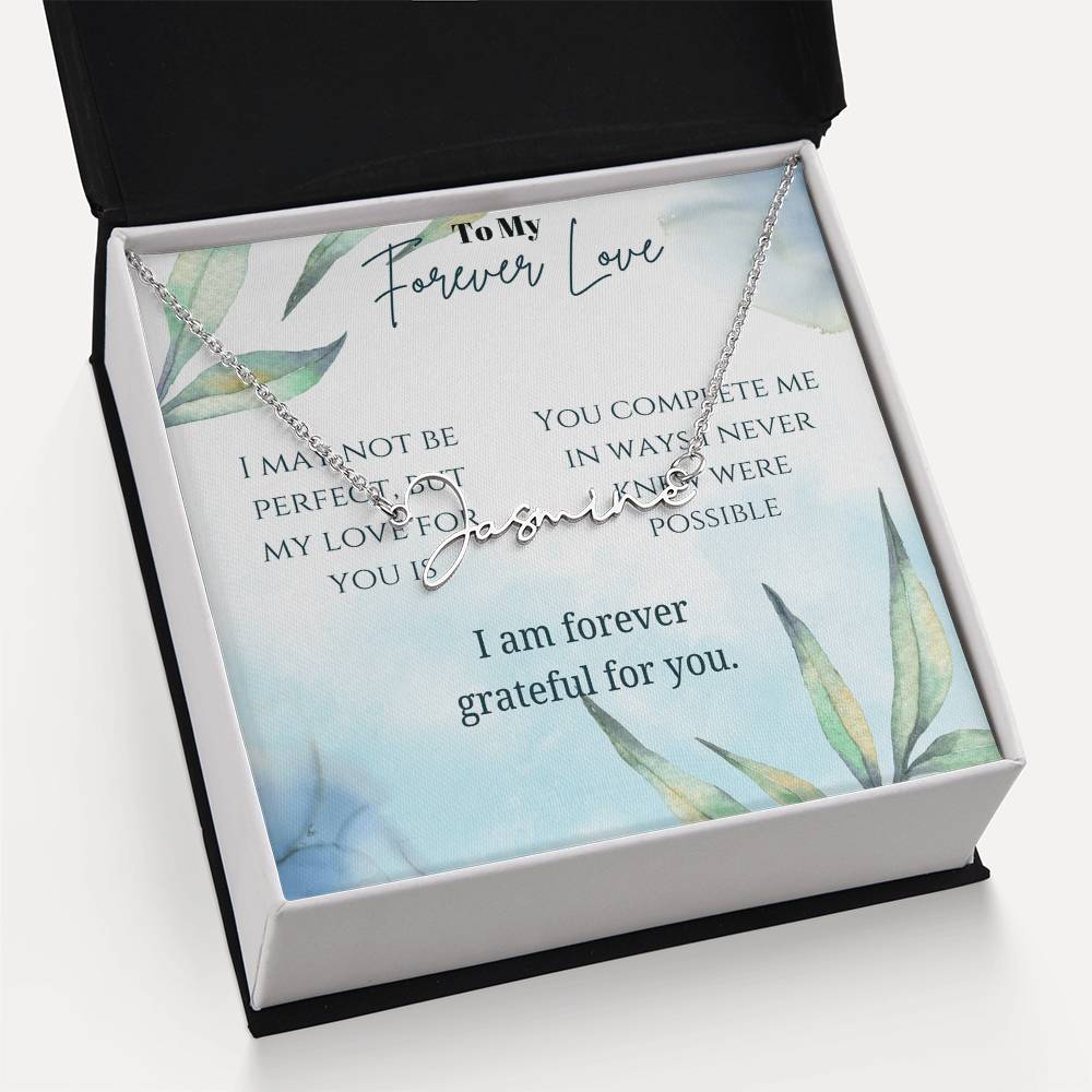 Signature Name Necklace (With MC)