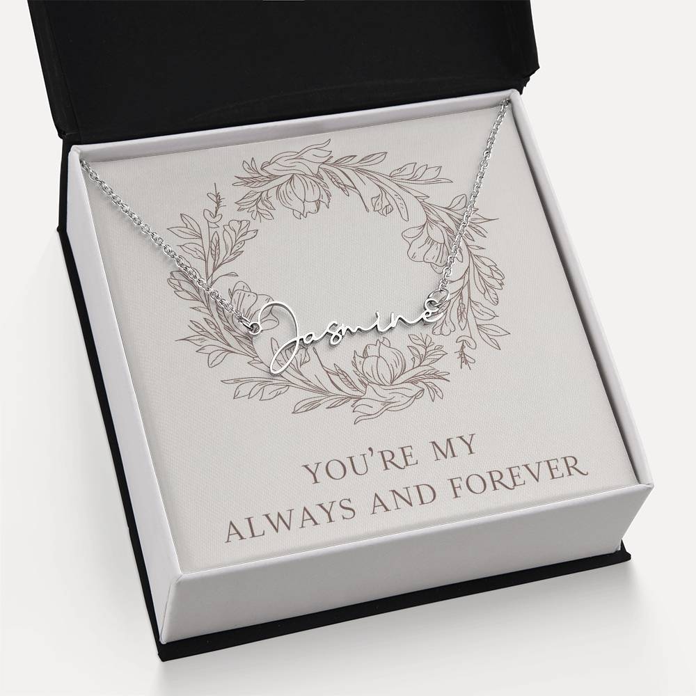 Signature Name Necklace (With MC)