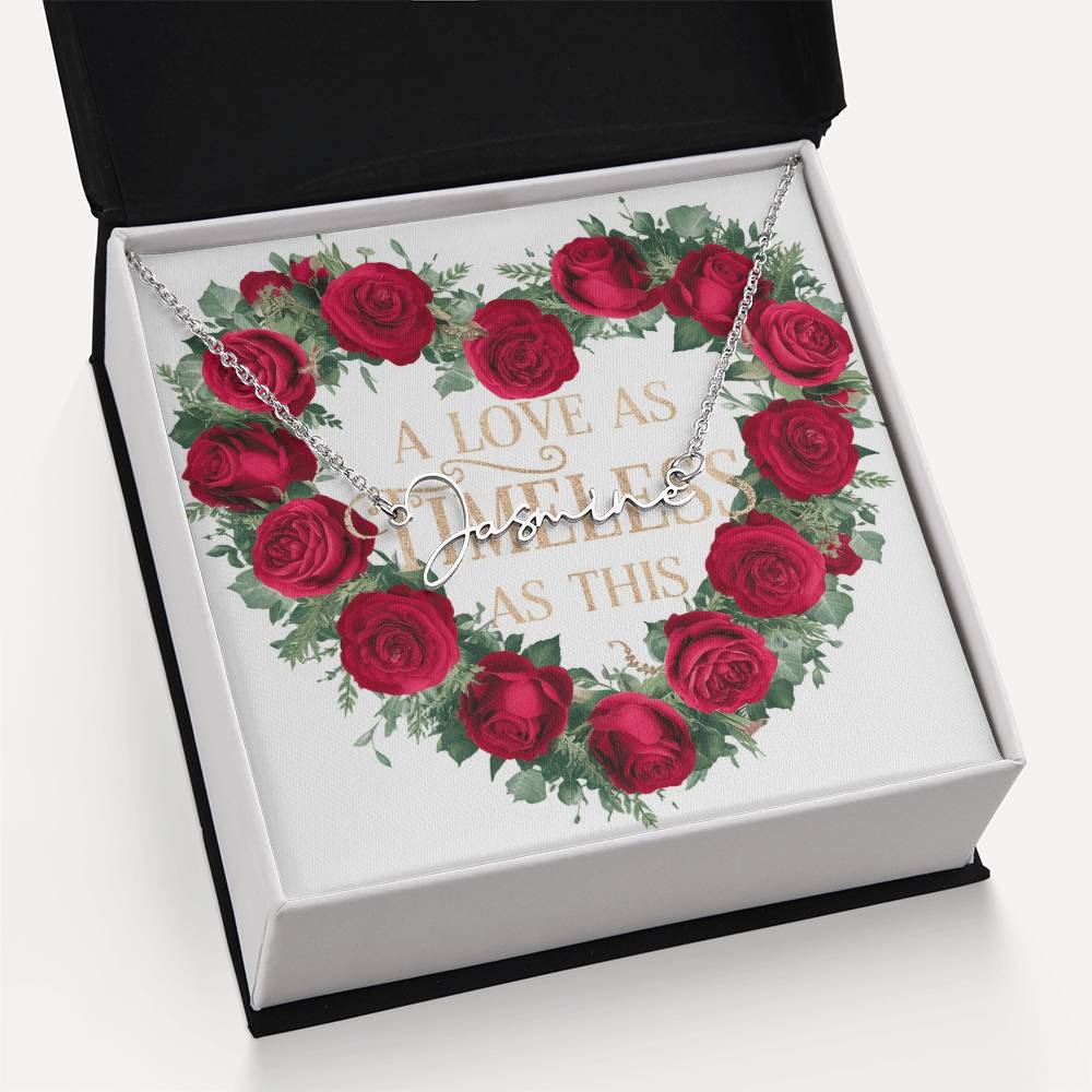 Signature Name Necklace (With MC)