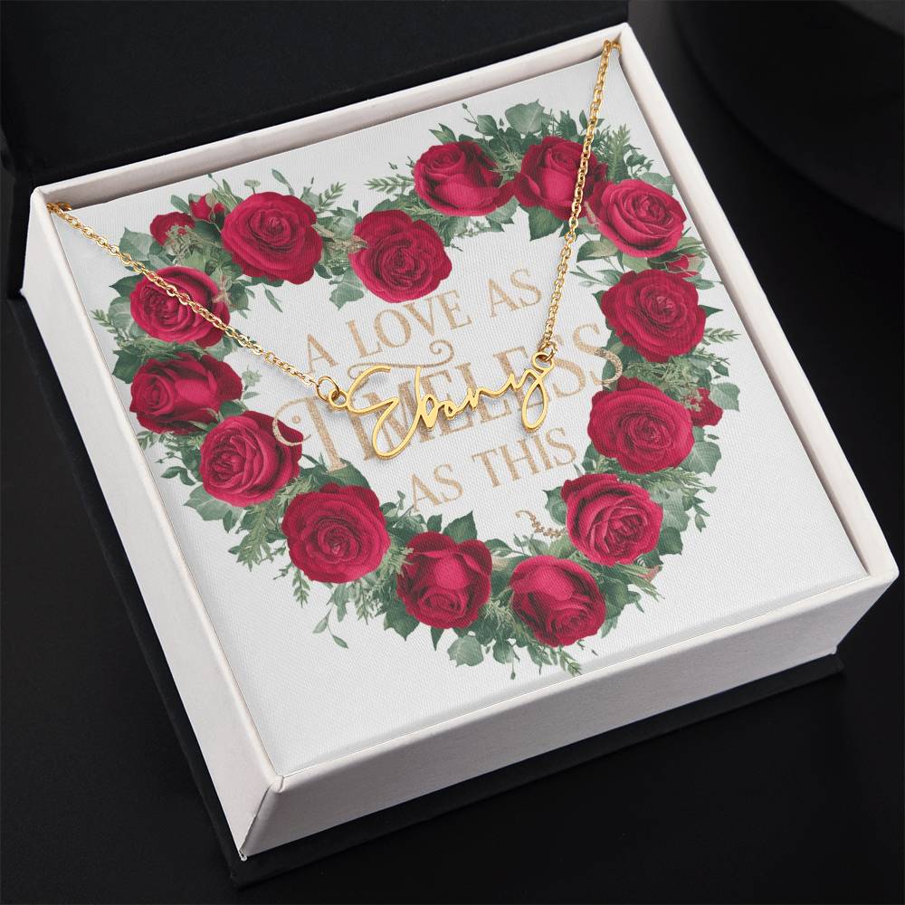 Signature Name Necklace (With MC)