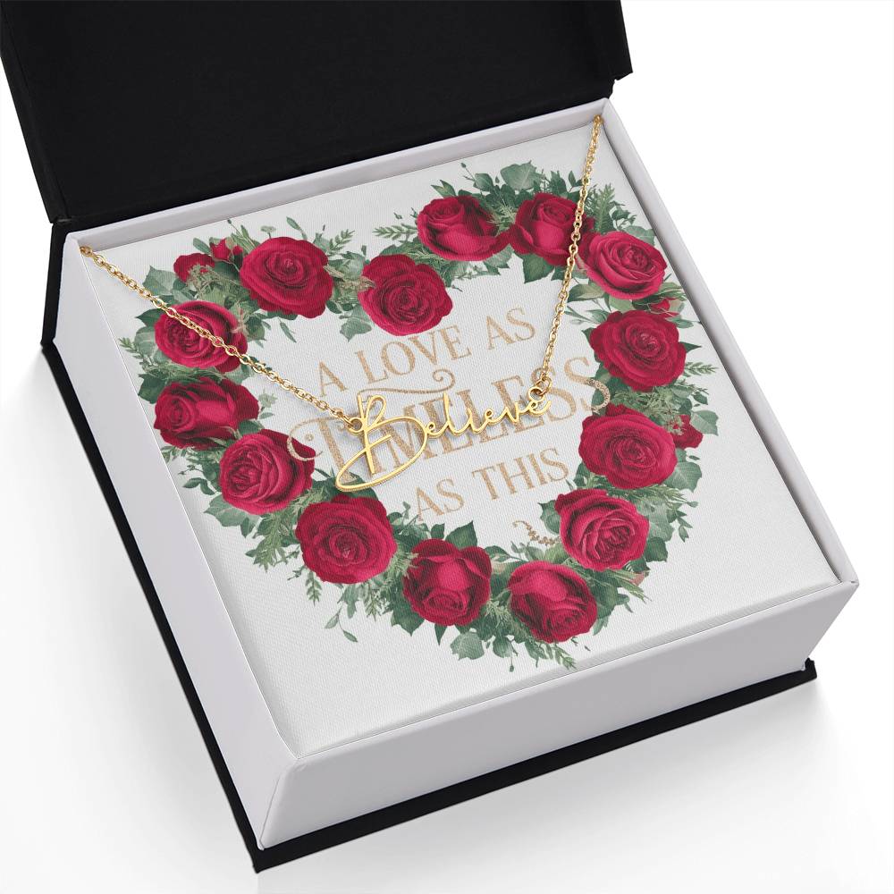 Signature Name Necklace (With MC)