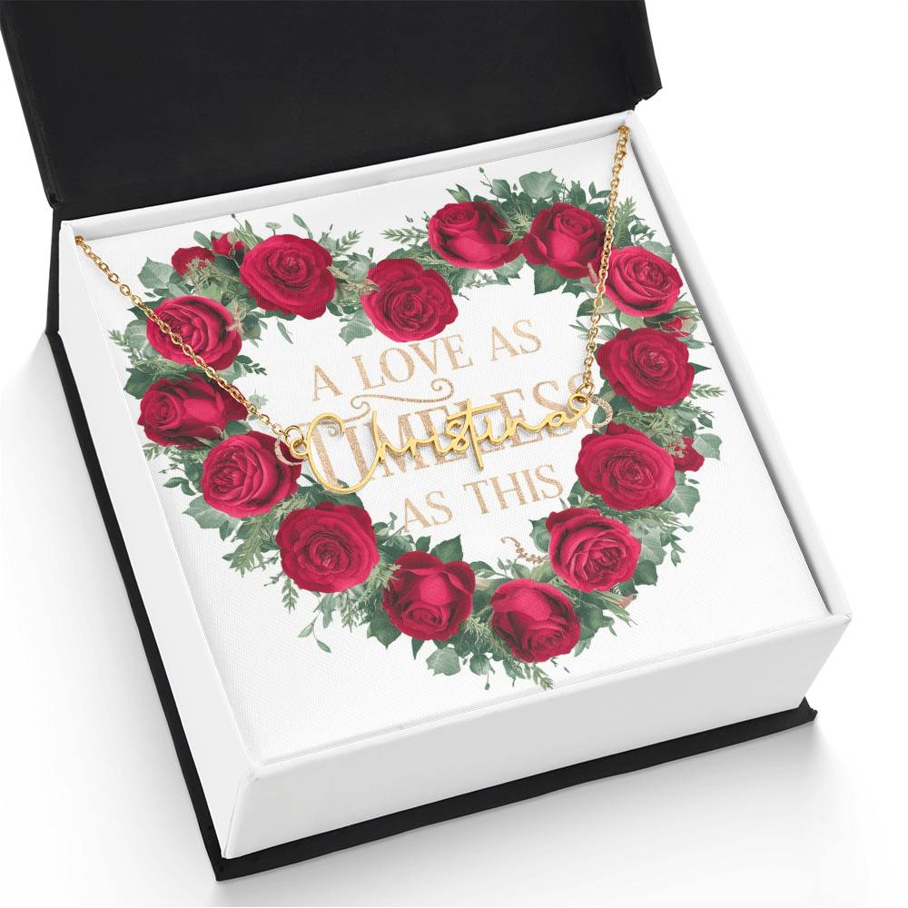 Signature Name Necklace (With MC)