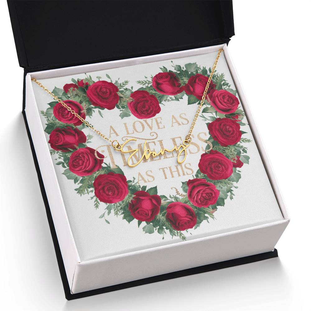 Signature Name Necklace (With MC)
