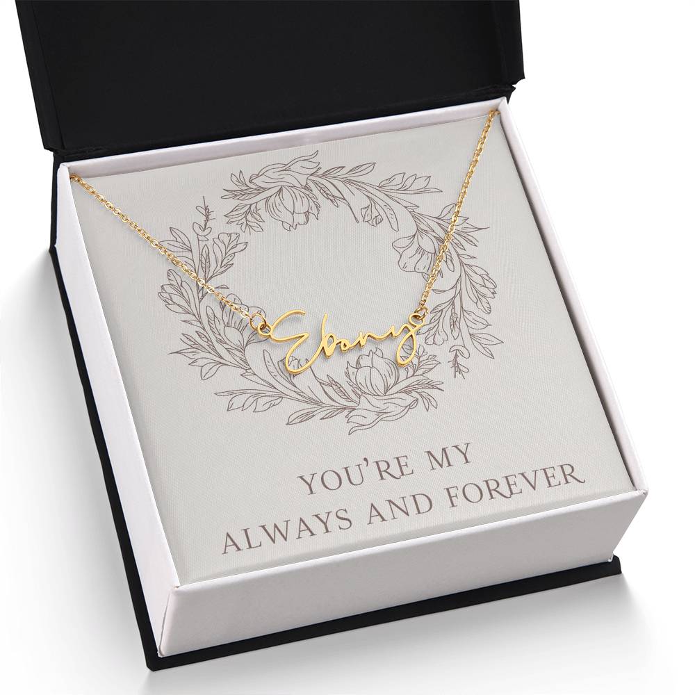 Signature Name Necklace (With MC)