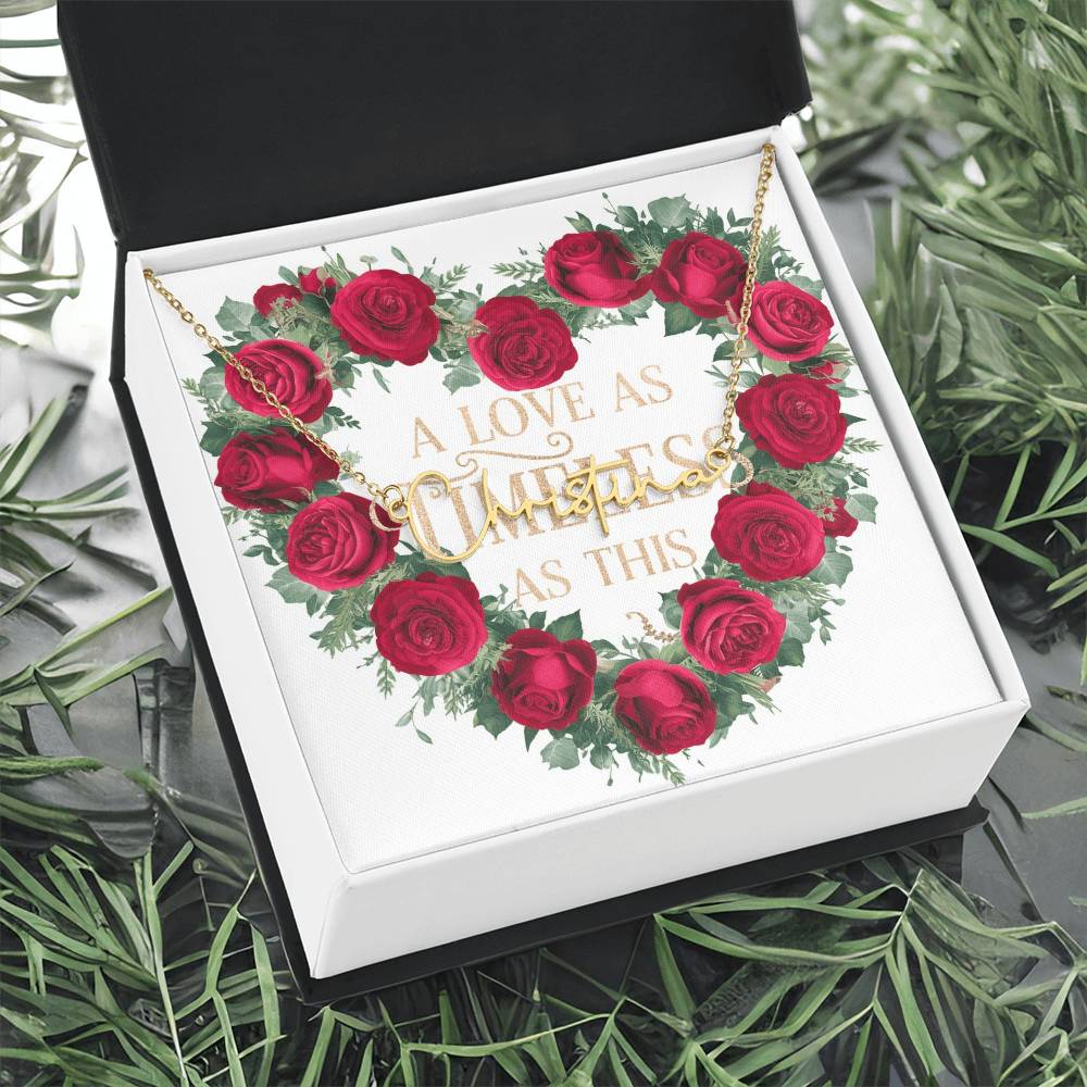 Signature Name Necklace (With MC)