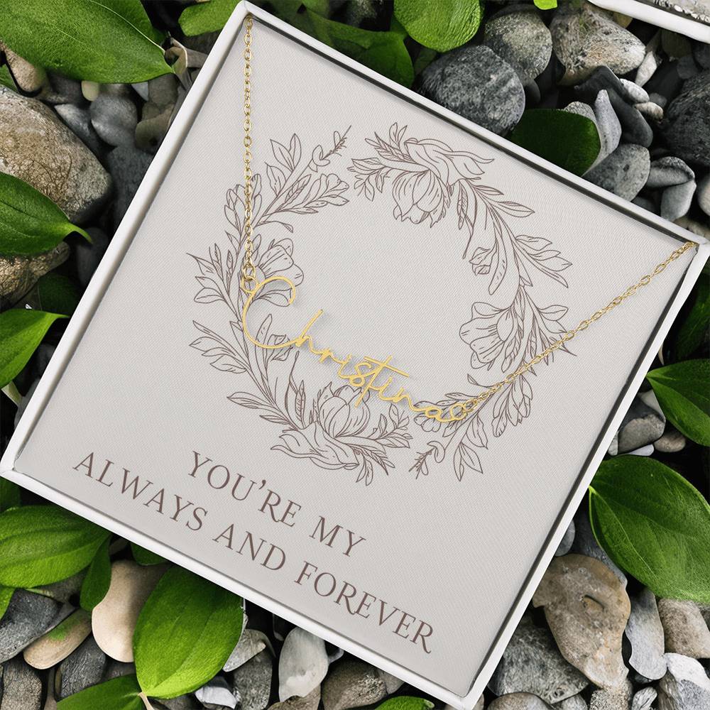 Signature Name Necklace (With MC)