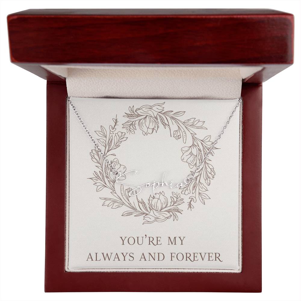 Signature Name Necklace (With MC)