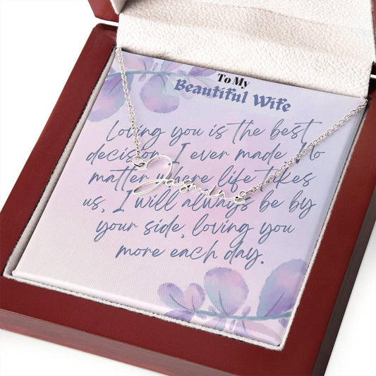 Signature Name Necklace (With MC)