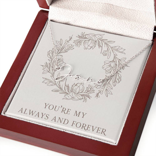 Signature Name Necklace (With MC)