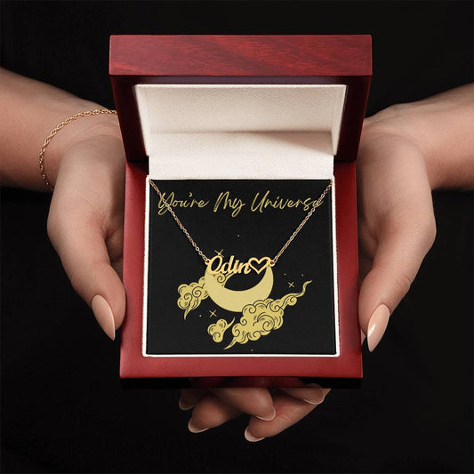 Custom Name Necklace with heart