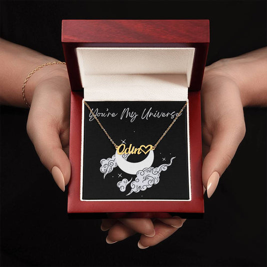 Custom Name Necklace with heart