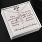 Vertical Name Necklace W/MC