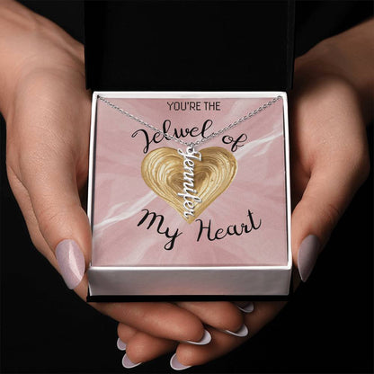 Vertical Name Necklace W/MC