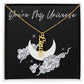 Vertical Name Necklace W/MC