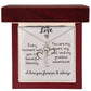 Vertical Name Necklace W/MC