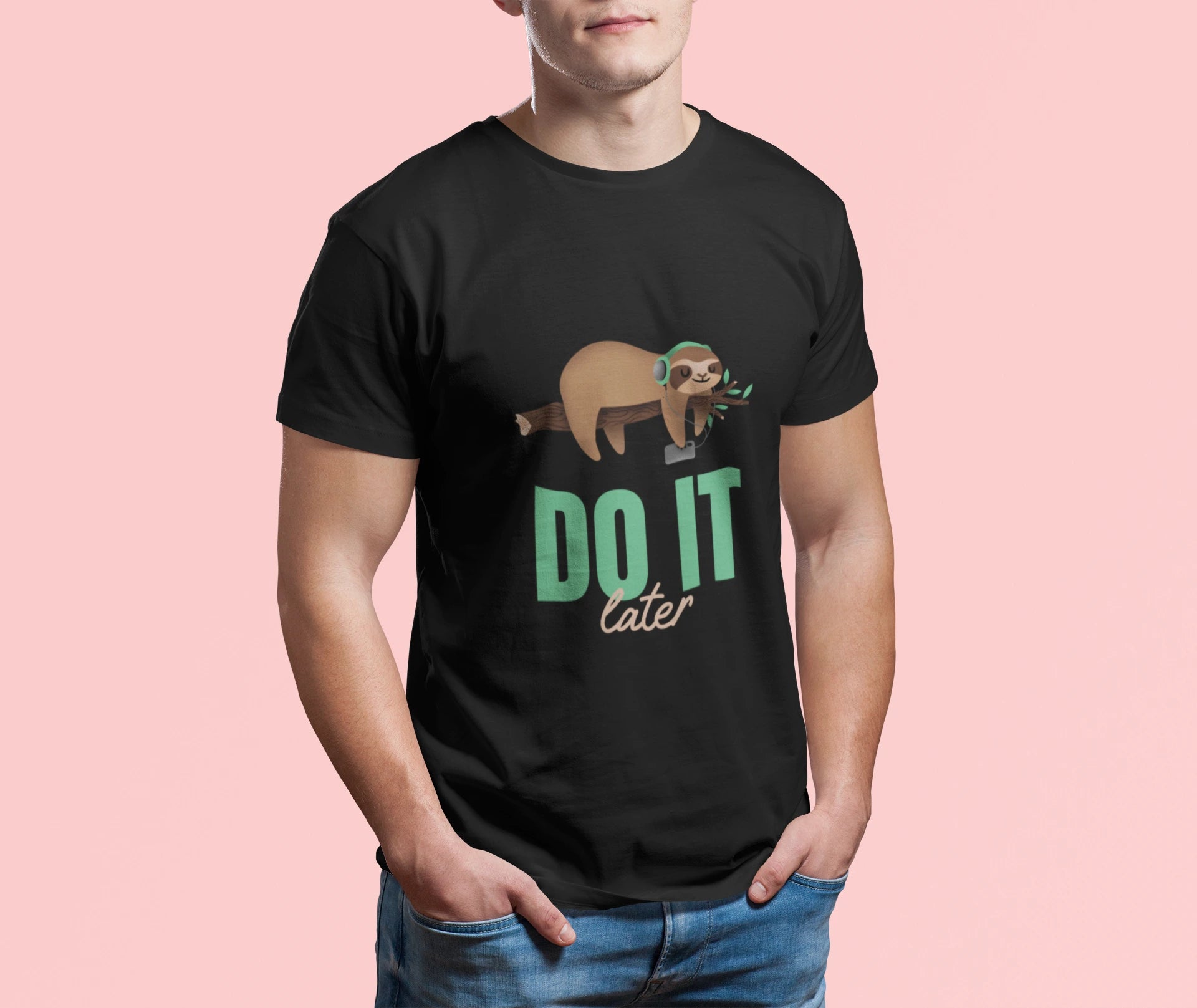 Do It Later, Funny T-Shirt, Lazy Days Unisex Heavy Cotton Tee