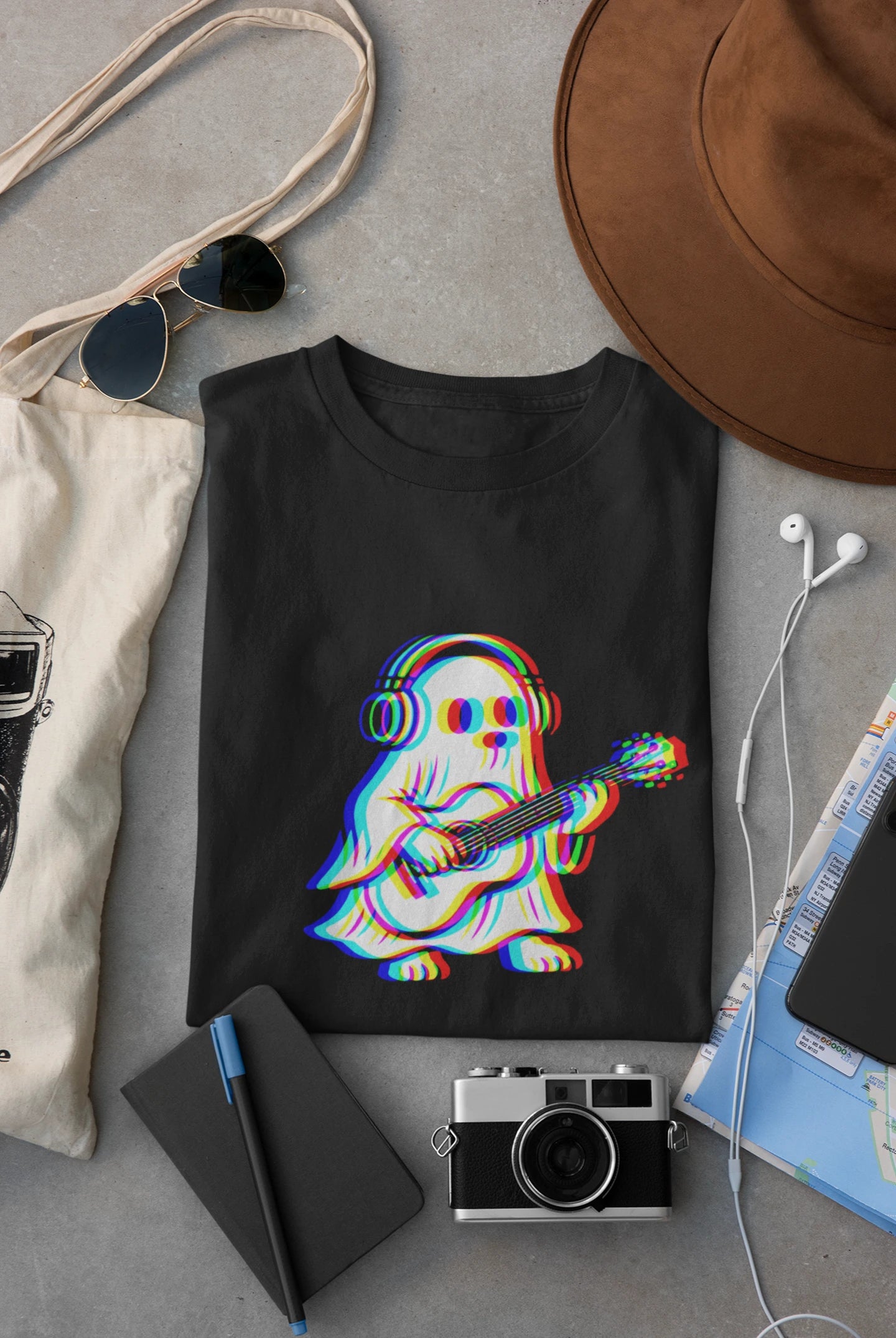 Ghost Music T-Shirt | Unisex EDM Music Tee