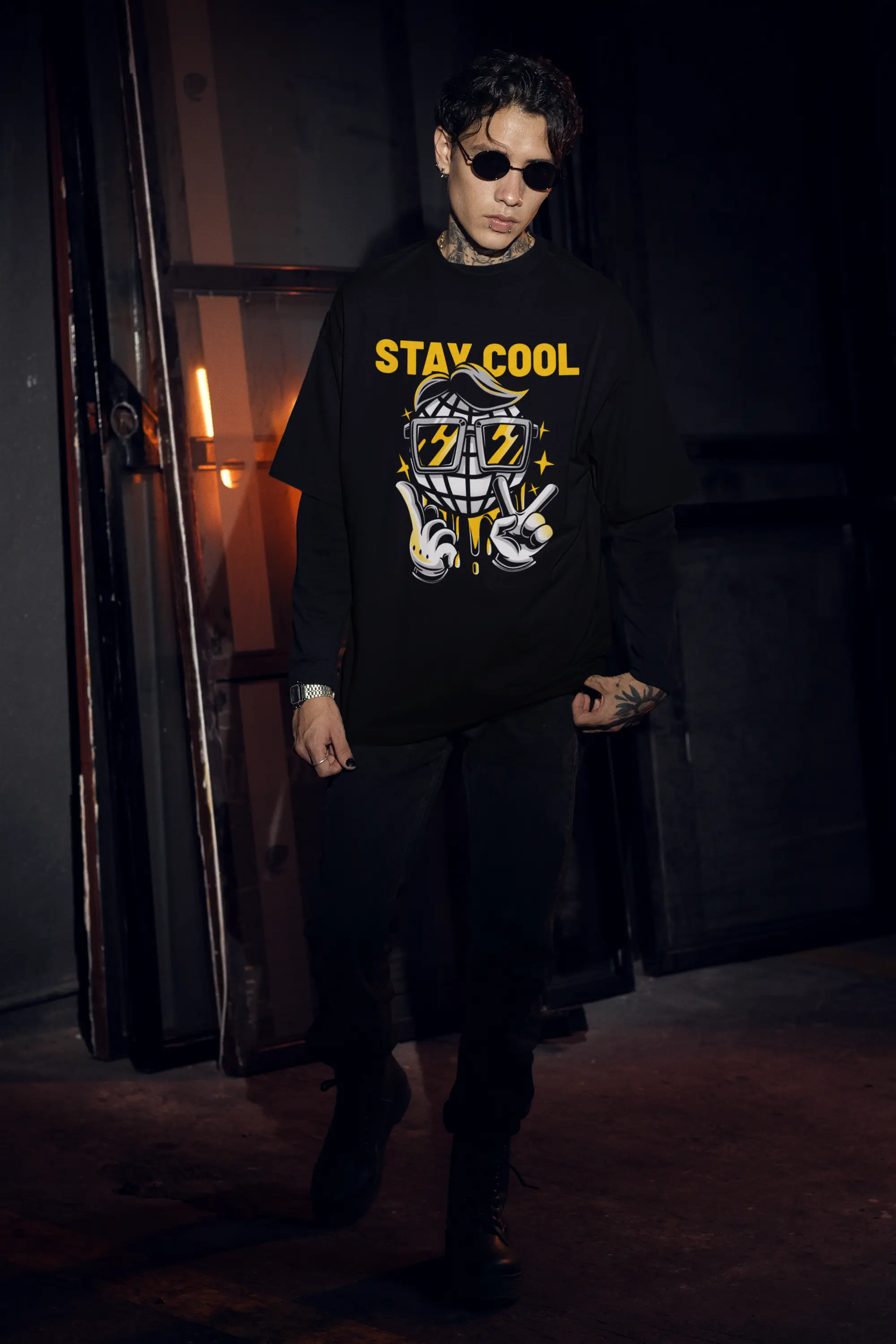 Retro Cartoon Oversized Tee