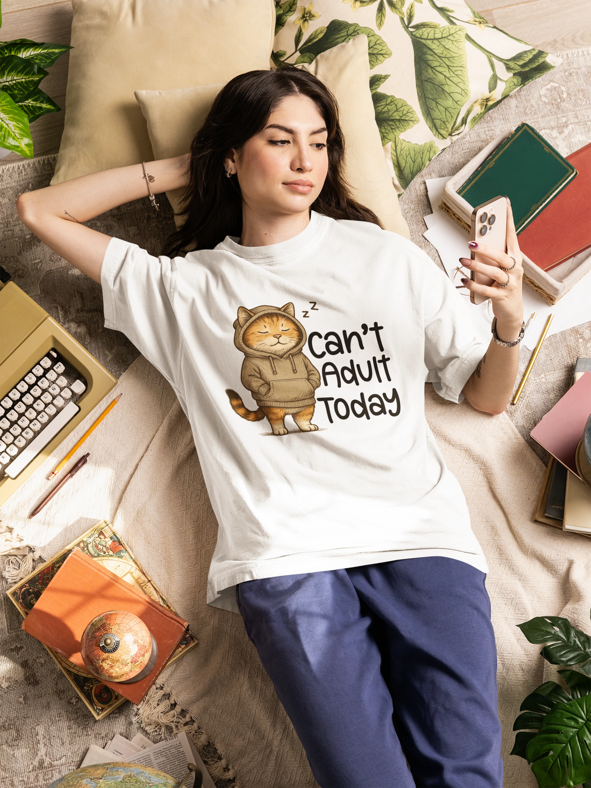 Can't Adult Today Shirt, Unisex Cotton T-Shirt