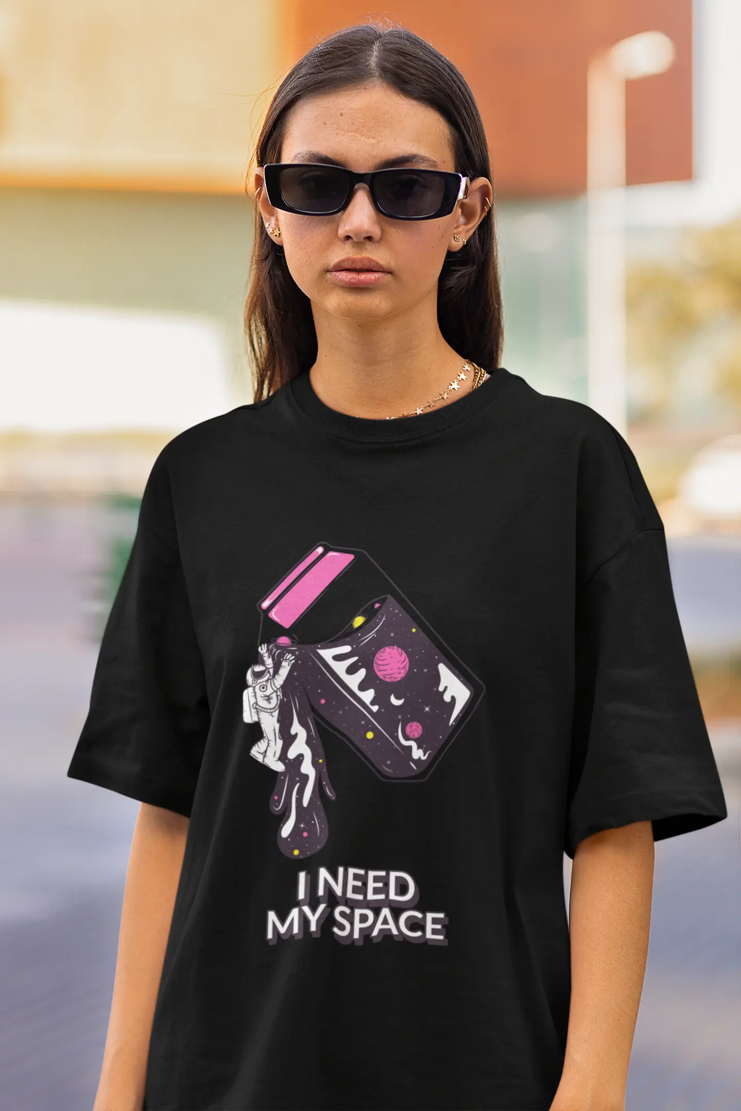I Need My Space Unisex Oversized Tee