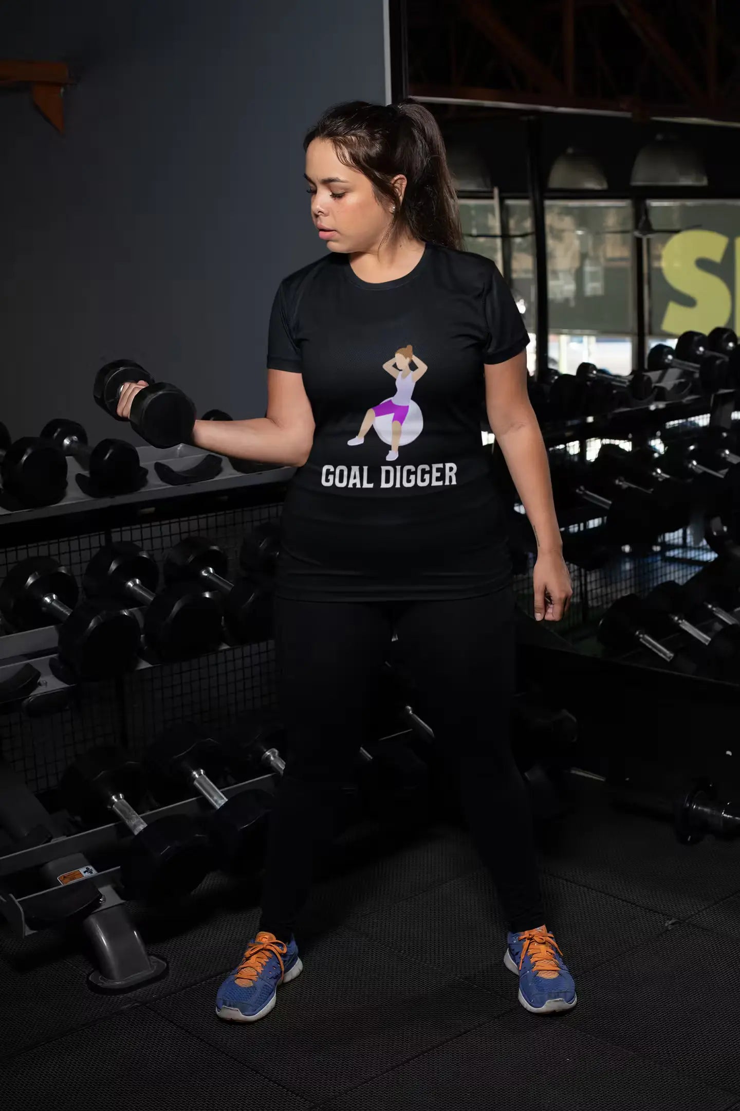 Goal Digger Champion T-Shirt - Motivational Workout Tee