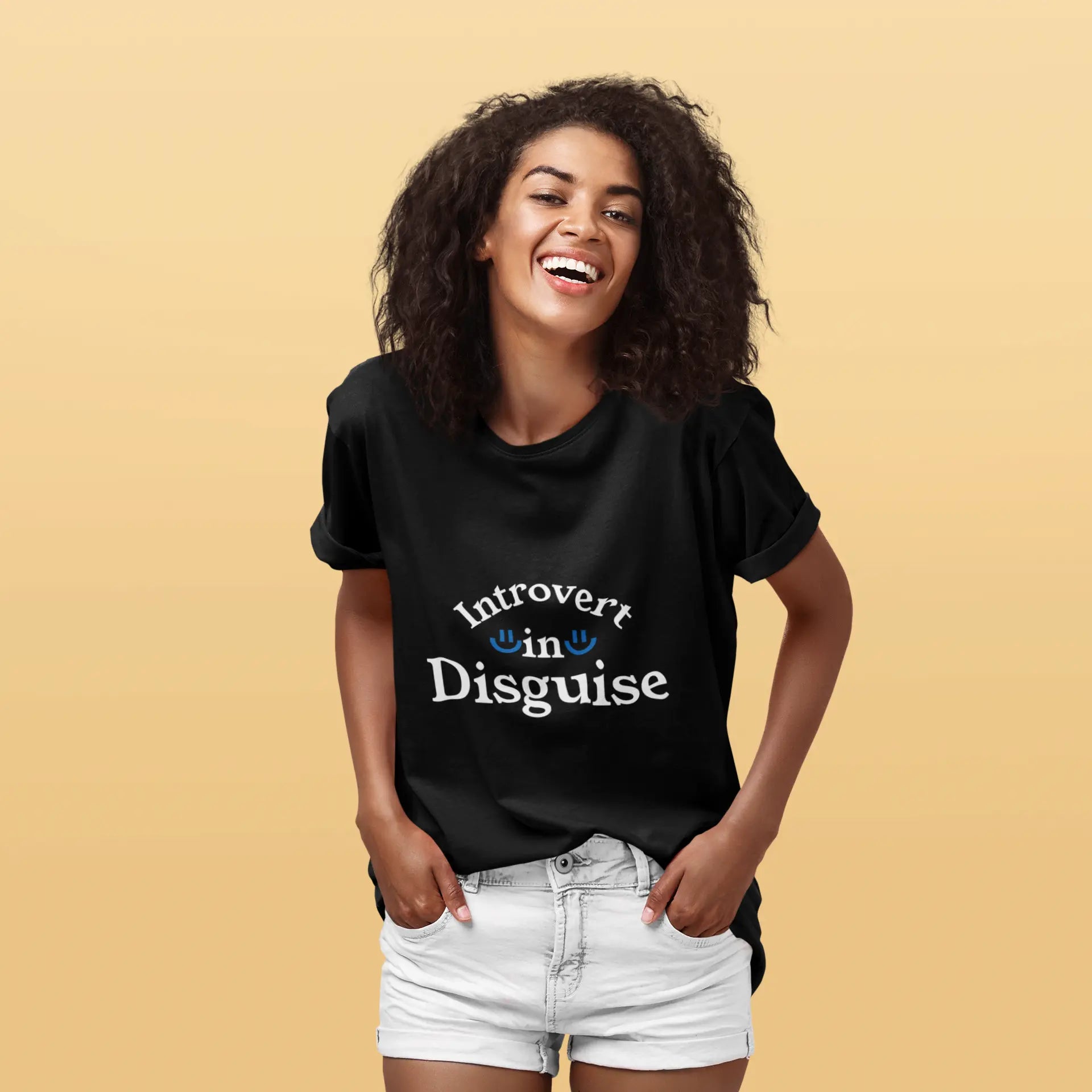Introvert in Disguise Unisex Tee, Funny  Introverts T-Shirt