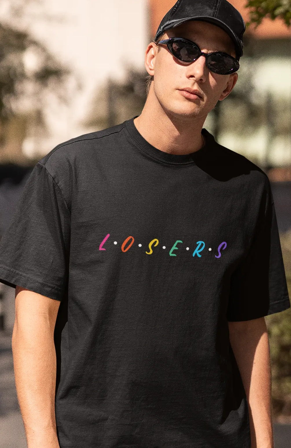 Oversized Tee - L O S E R S Casual Wear Unisex Boxy Shirt