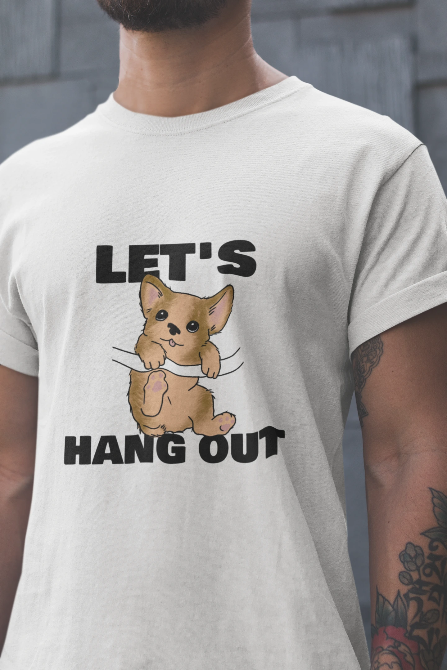 Let's Hang Out Unisex Tee,  Casual Wear T-Shirt