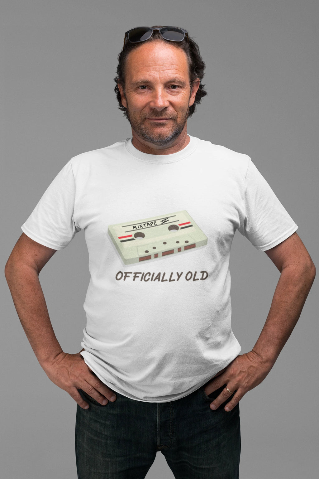 Officially Old Tee, Vintage Style T-Shirt