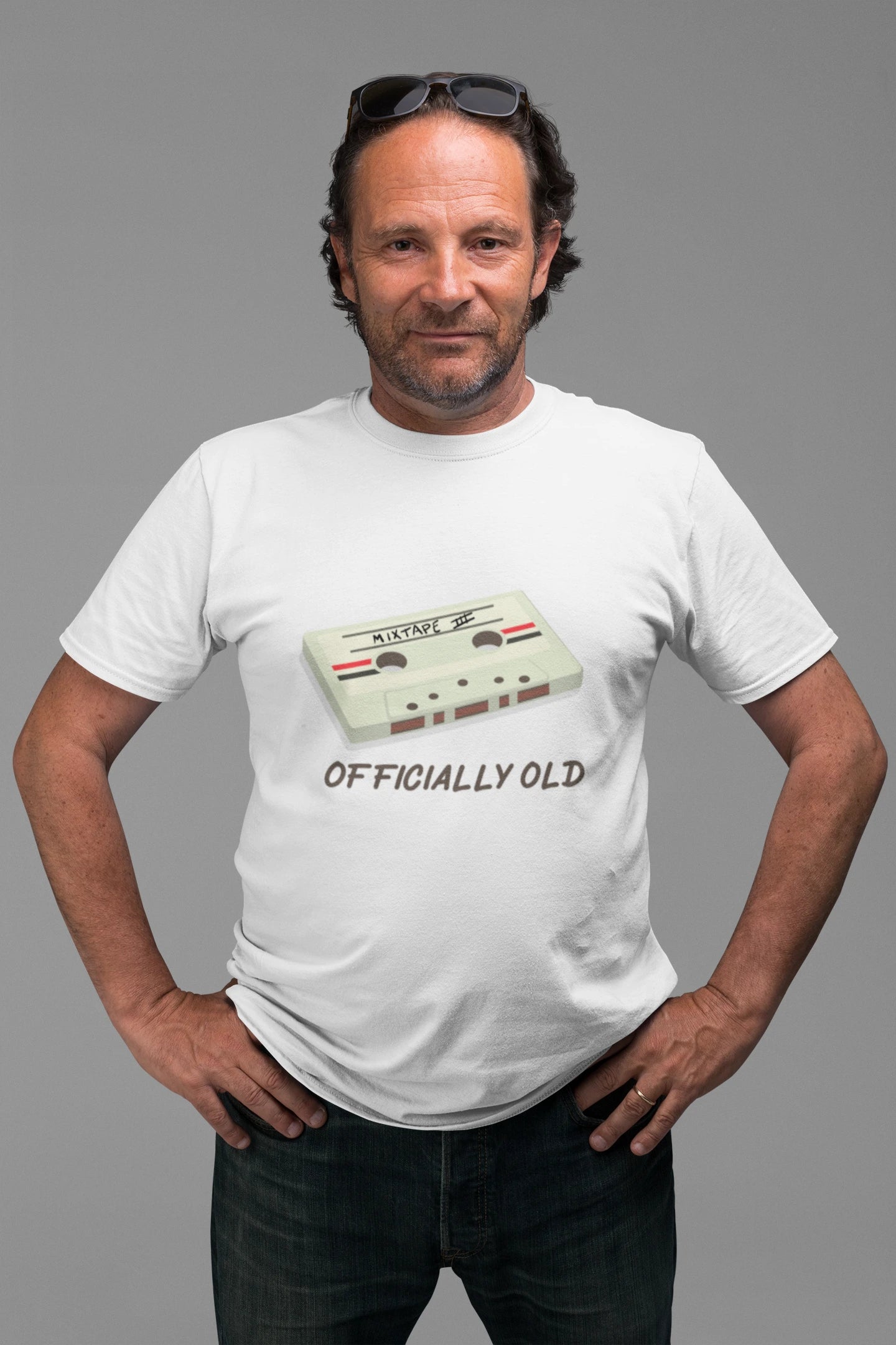 Officially Old Tee, Vintage Style T-Shirt