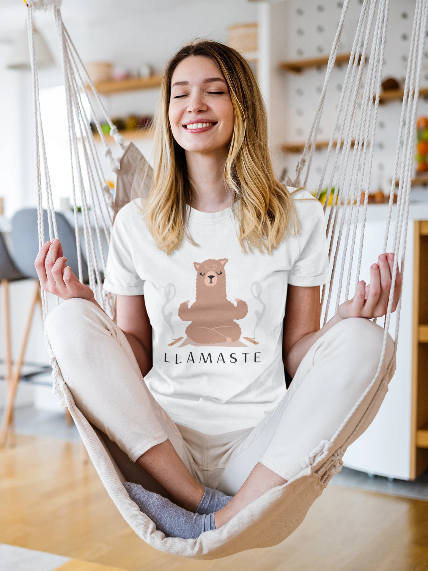 Llamaste Champion T-Shirt, Funny Yoga Tee,