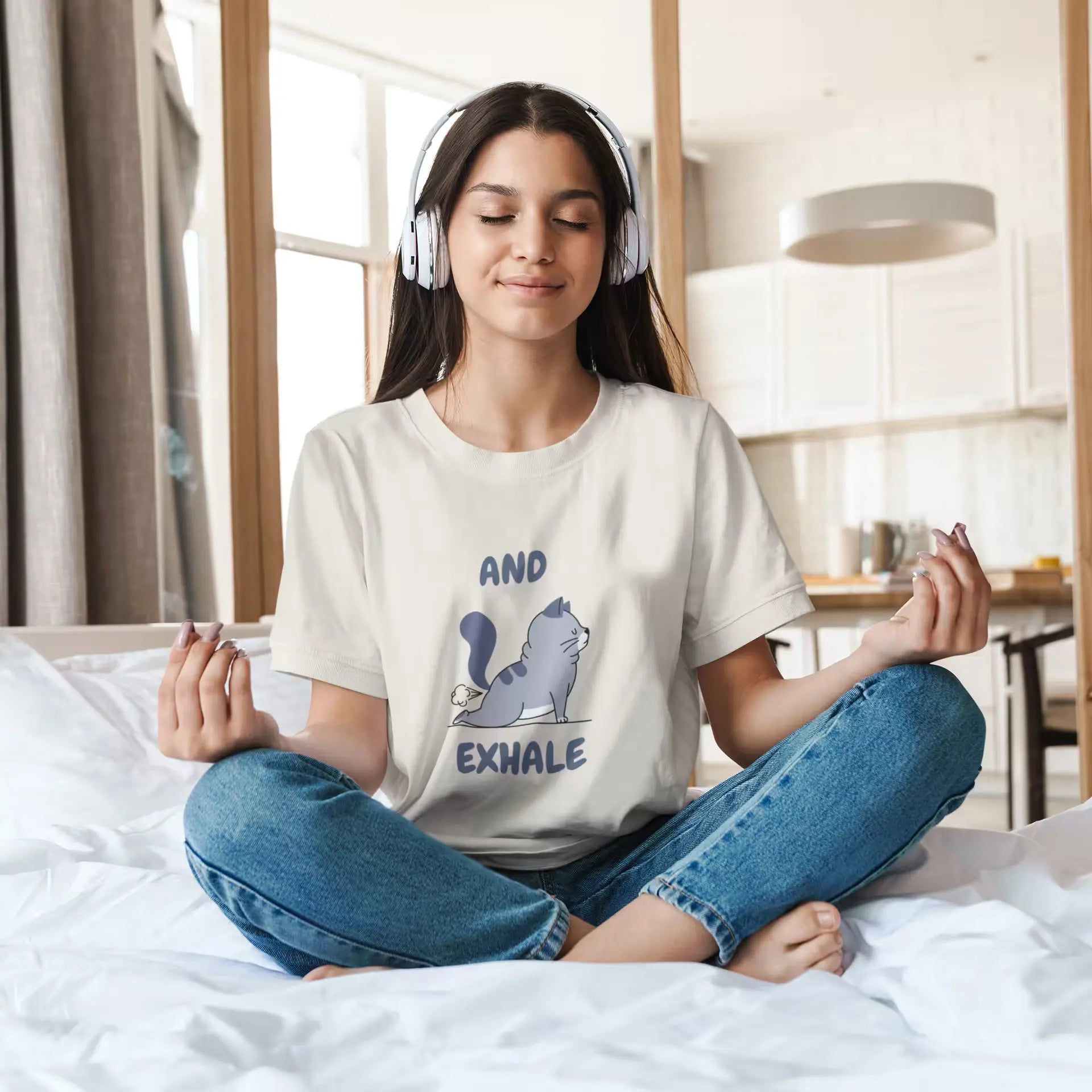 Funny Yoga and Meditation Tee Casual T-Shirt