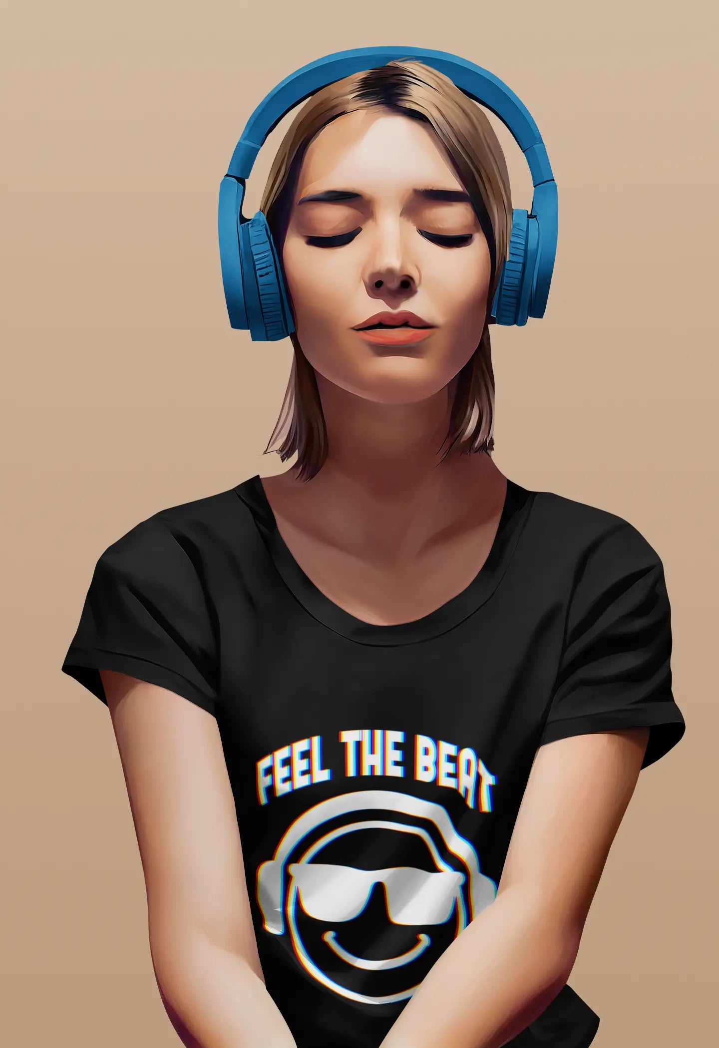 Feel the Beat T-Shirt, Music Lover Tee